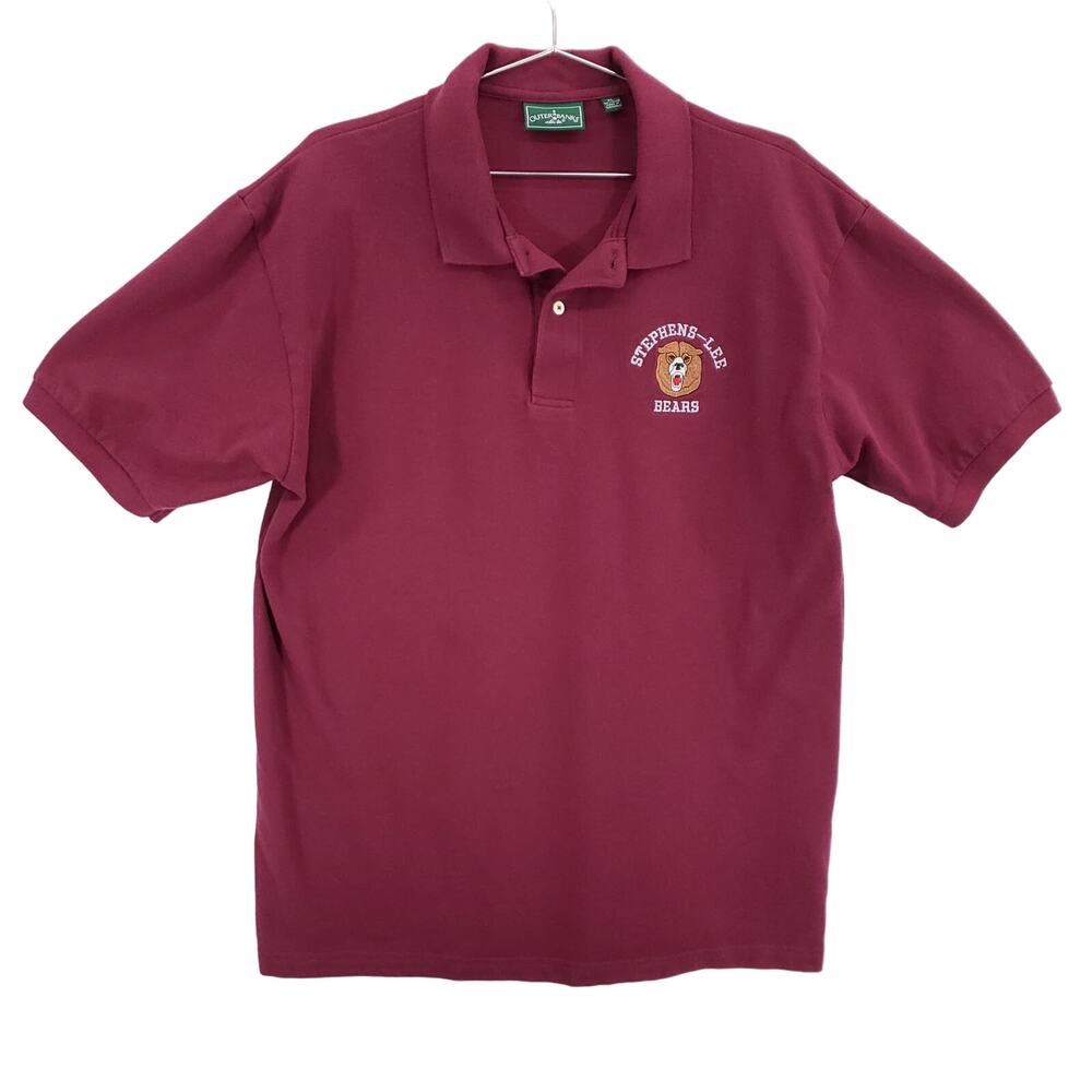 Outer Banks Polo Mens Extra Large Maroon Historic Stephens Lee Bears School Top